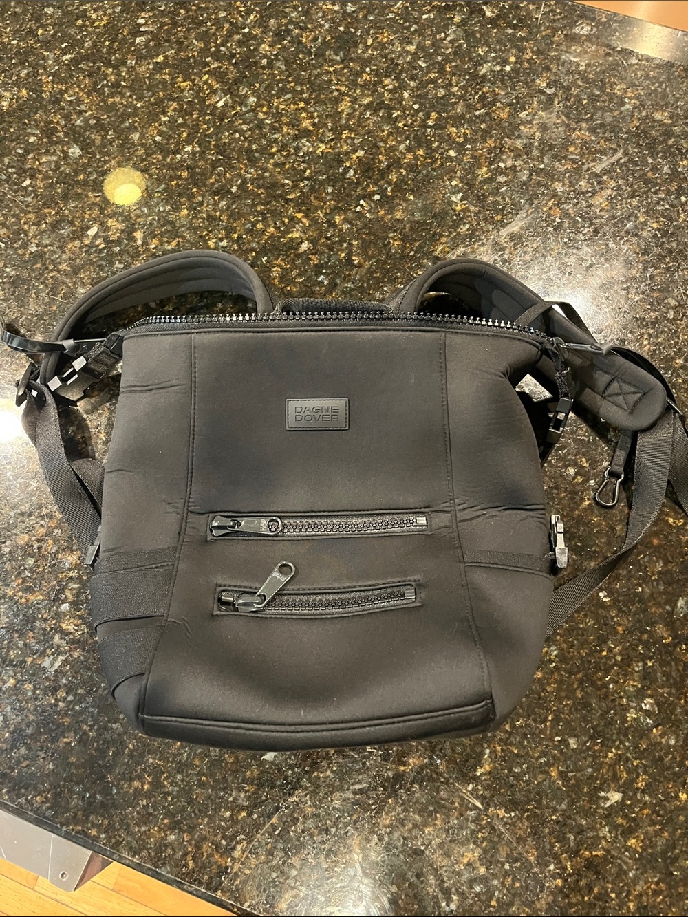 Dagne Dover Black knapsack Bag